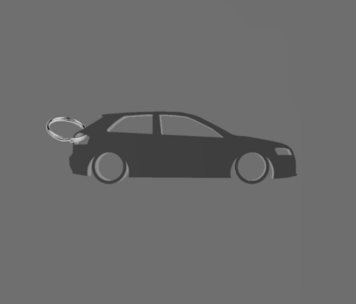 Audi A3 8P kulcstartó