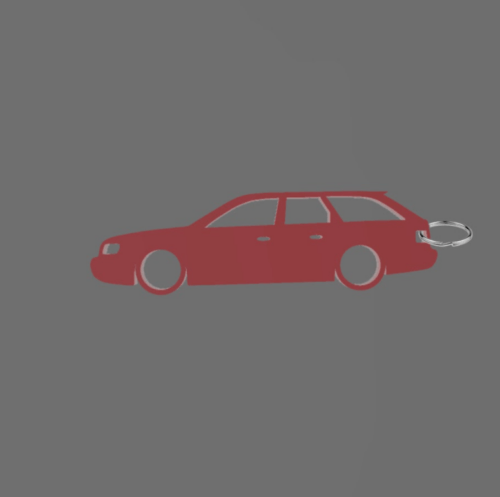 Audi A6 C4 kombi kulcstartó