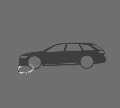 Audi A6 C7 kombi kulcstartó