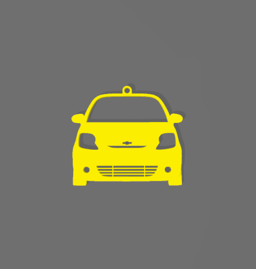 Chevrolet Spark kulcstartó