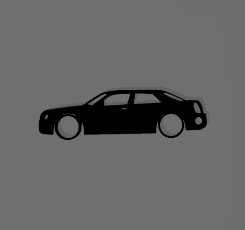 Chrysler 300C kulcstartó