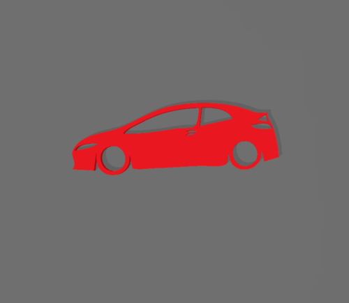 Honda Civic 8gen kulcstartó - Image 2
