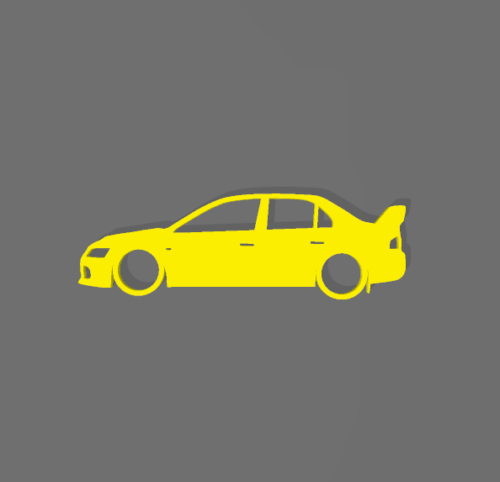 Mitsubishi EVO IX kulcstartó - Image 2