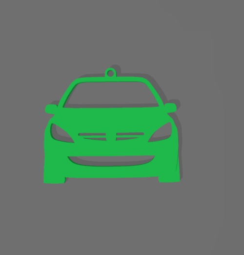 Peugeot 307 kulcstartó