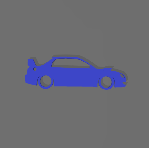 Subaru Impreza WRX STI kulcstartó