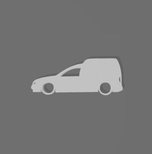 Volkswagen Caddy Mk2 kulcstartó