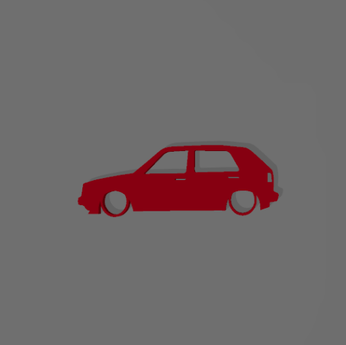 Volkswagen Golf 2 kulcstartó