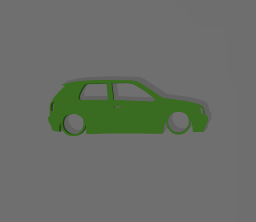 Volkswagen Golf 3 kulcstartó