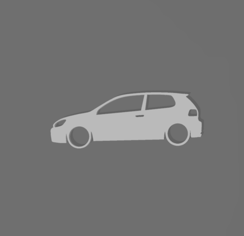 Volkswagen Golf 6 kulcstartó