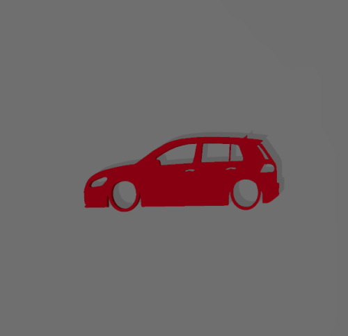 Volkswagen Golf 7 kulcstartó