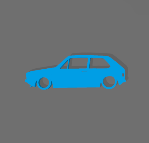 Volkswagen Golf 1 kulcstartó