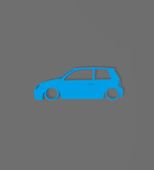 Volkswagen Lupo kulcstartó