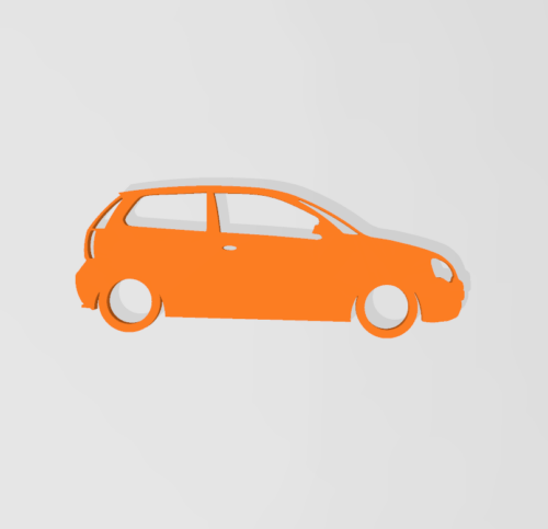 Volkswagen Polo 9N3 kulcstartó