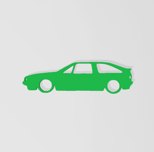 Volkswagen Scirocco Mk2 kulcstartó