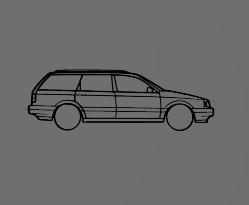 Volkswagen Passat B3 kombi fali dekoráció