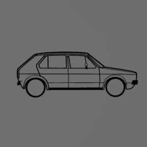 Volkswagen Golf 1 fali dekoráció