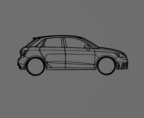 Audi A1 fali dekoráció