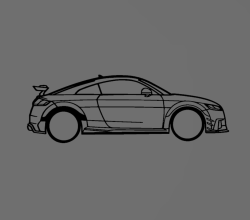 Audi TT Mk3 fali dekoráció