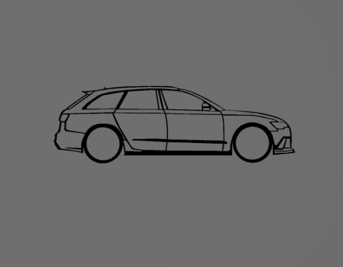 Audi RS6 C7 fali dekoráció
