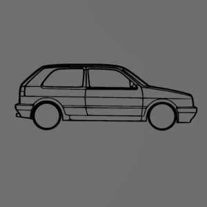 Volkswagen Golf 2 fali dekoráció