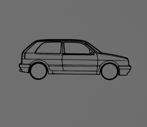 Volkswagen Golf 2 fali dekoráció