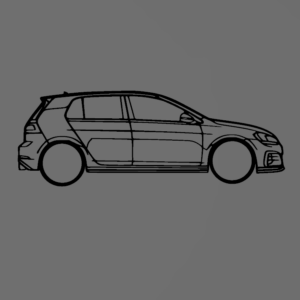 Volkswagen Golf 7 fali dekoráció