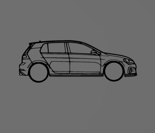 Volkswagen Golf 7 fali dekoráció