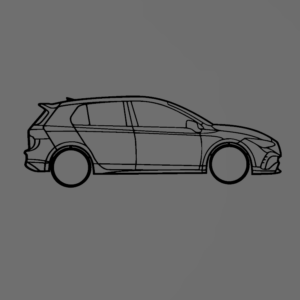 Volkswagen Golf 8 fali dekoráció