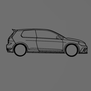 Volkswagen Golf 7.5 fali dekoráció