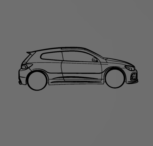 Volkswagen Scirocco Mk3 fali dekoráció - Image 2