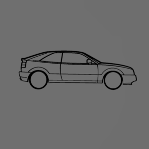 Volkswagen Corrado fali dekoráció