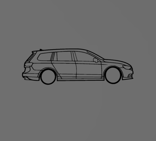 Volkswagen Passat B8 kombi fali dekoráció
