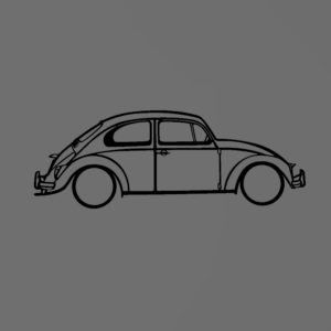 Volkswagen Beetle fali dekoráció