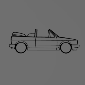 Volkswagen Golf 1 Cabrio fali dekoráció