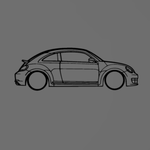 Volkswagen New Beetle fali dekoráció