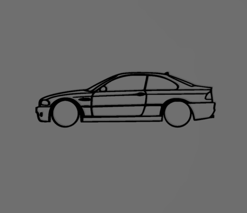 Bmw E46 fali dekoráció