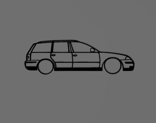 Volkswagen Passat B5.5 kombi fali dekoráció