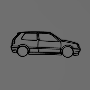Volkswagen Golf 3 fali dekoráció