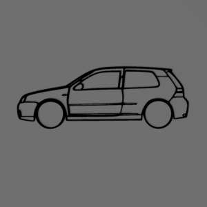 Volkswagen Golf 4 fali dekoráció