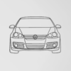 Volkswagen Golf 5 fali dekoráció