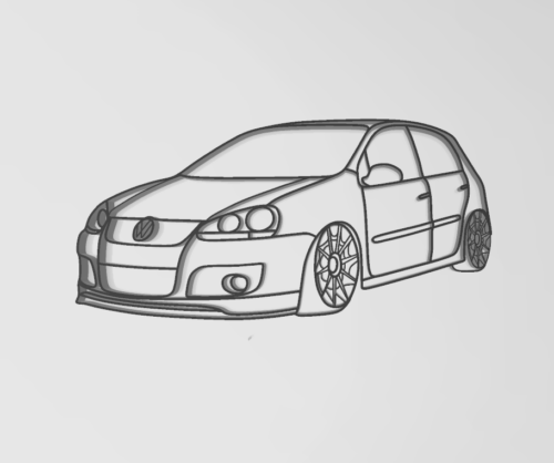 Volkswagen Golf 5 fali dekoráció - Image 3