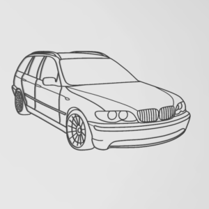 Bmw E46 Touring fali dekoráció