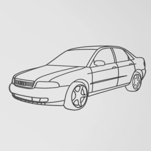 Audi A4 B5 fali dekoráció