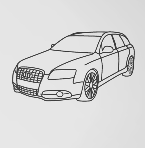 Audi A6 C6 Avant fali dekoráció