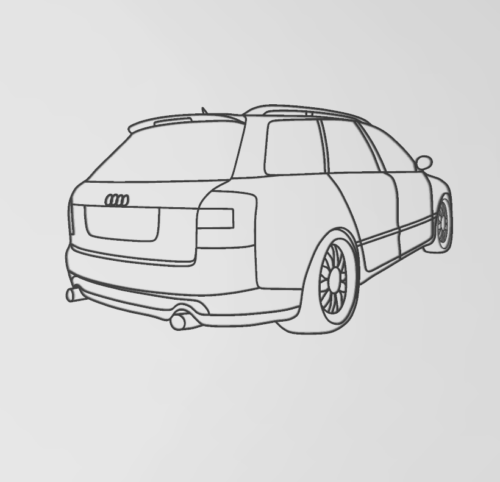 Audi A4 B6 Avant fali dekoráció - Image 2