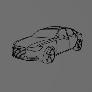 Audi A6 C7 fali dekoráció