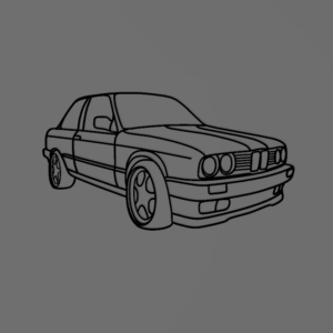 Bmw E30 fali dekoráció