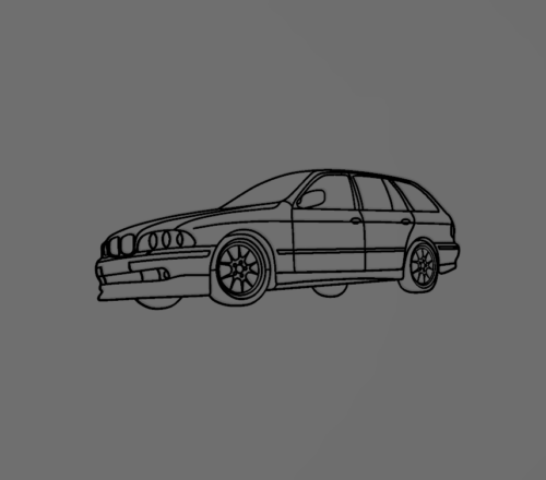 Bmw E39 Touring fali dekoráció