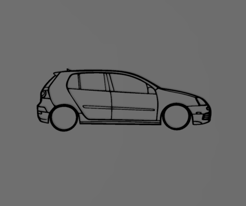 Volkswagen Golf 5 fali dekoráció - Image 2