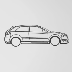 Audi A3 8P fali dekoráció